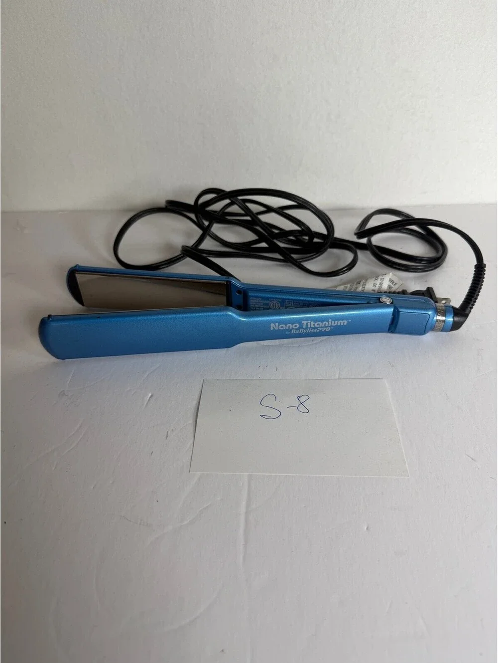 BaBylissPRO Nano Titanium Hair Straightener Blue S-8